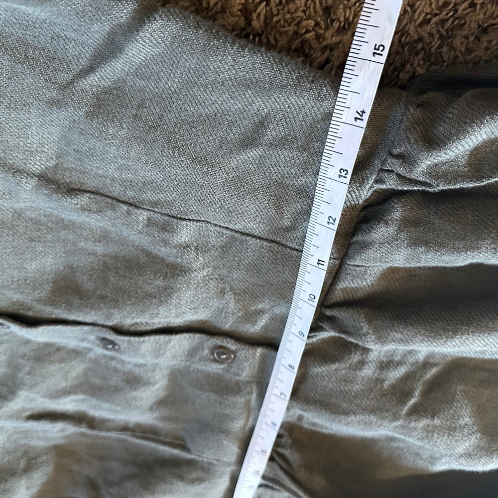Son de Flor Sophie Linen Dress Cottagecore Midi Peter Pan Collar Long Sleeve S - Picture 8 of 9